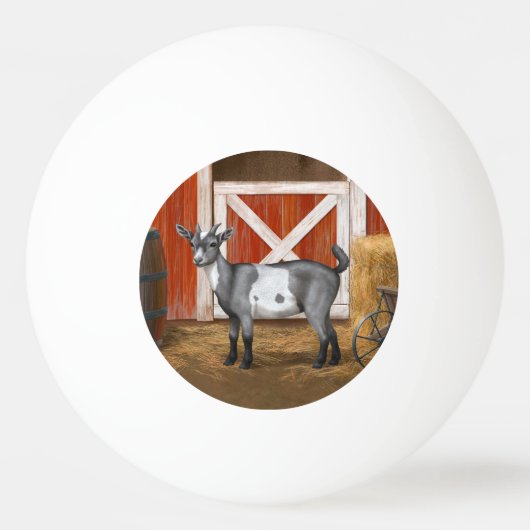 Balle De Ping Pong Chèvre tachetée gris mou (Devant)