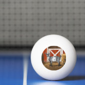 Balle De Ping Pong Chèvre tachetée gris mou (Filet)