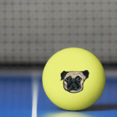 BALLE DE PING PONG CHIEN CARLIN  (Filet)