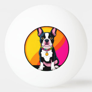 Balle De Ping Pong Chien de dessin animé adorable