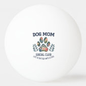 Balle De Ping Pong Chien Maman Paw Floral (Devant)