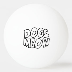 Balle De Ping Pong Chiens Meow