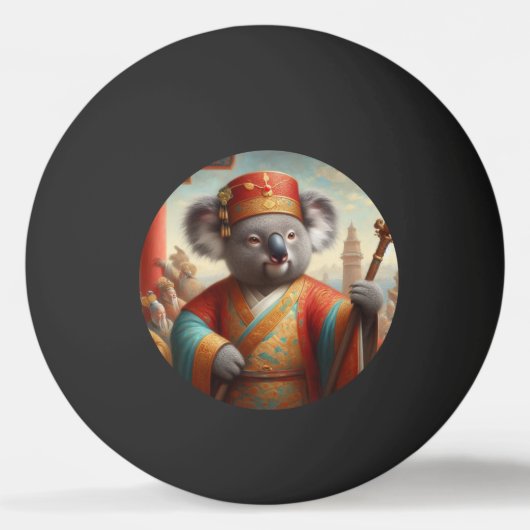 Balle De Ping Pong Chine ancienne de Koala (Devant)
