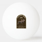 Balle De Ping Pong Chocolat Moose Café (Dos)