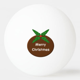 Balle De Ping Pong Christmas Pudding Custom Ping Ping Ball