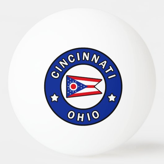Balle De Ping Pong Cincinnati Ohio (Devant)