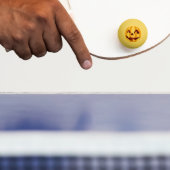 Balle De Ping Pong Citrouille sculpté souriant design Halloween (Paddle)