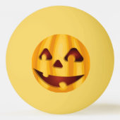 Balle De Ping Pong Citrouille sculpté souriant design Halloween (Dos)