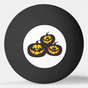 Balle De Ping Pong Citrouilles d'Halloween avec des expressions drôle