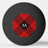 Balle De Ping Pong Clan Macleod de Raasay Tartan (Devant)