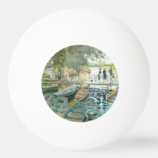 Balle De Ping Pong Claude Monet. Baignoires à La Grenouillère (Devant)