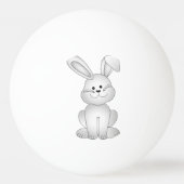 Balle De Ping Pong Clipart blanc de lapin (Devant)