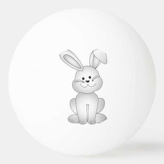 Balle De Ping Pong Clipart blanc de lapin (Dos)