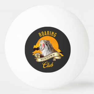 Balle De Ping Pong Club Aventure Crépuscule Rétro Tigre à Sabre