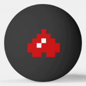 Balle De Ping Pong Coeur à 8 bits Pixel (Dos)