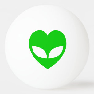 Balle De Ping Pong Coeur d'amour Alien