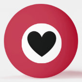 Balle De Ping Pong Coeur gonflé (Dos)