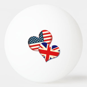 Balle De Ping Pong Coeurs américains et britanniques