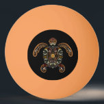Balle De Ping Pong Coloré vintage tortue conception de la mitraille f<br><div class="desc">Conception colorée de tortues vintages</div>