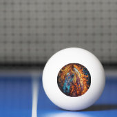 Balle De Ping Pong Conception de cheval en vitrail (Filet)