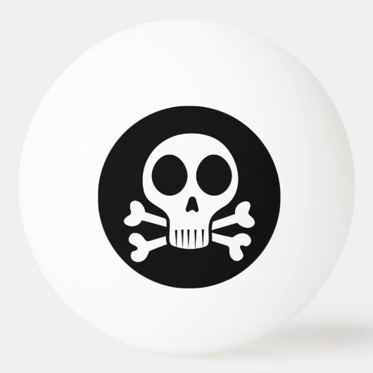 Balle De Ping Pong Conception de crâne de pirate (Devant)