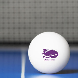 Balle De Ping Pong Conception de dragon violet