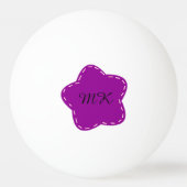 Balle De Ping Pong Conception de Fleur Initiale (Dos)