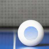 Balle De Ping Pong Conception de vague bleue douce (Filet)