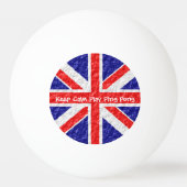 Balle De Ping Pong Conception du drapeau Union Jack (Devant)