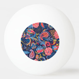 Balle De Ping Pong Conception Motif vintage Paisley sans faille