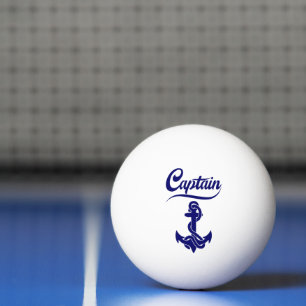 Balle De Ping Pong Conception nautique d'ancre de voilier capitaine