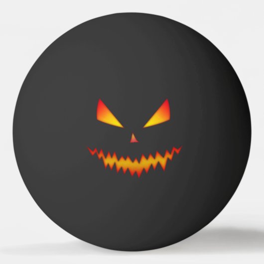 Balle De Ping Pong Cool effrayant Jack O'Lantern face Halloween (Devant)