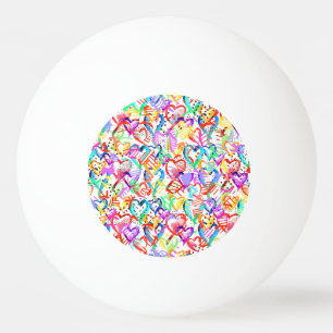 Balle De Ping Pong Coquets motifs de cœurs colorés étui Case-Mate pou