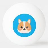 Balle De Ping Pong Corgi (Devant)