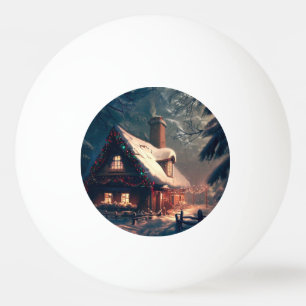 Balle De Ping Pong Cottage de Noël (2)