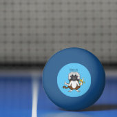 Balle De Ping Pong Cotton Top Tamarin montoon est une illustration (Filet)