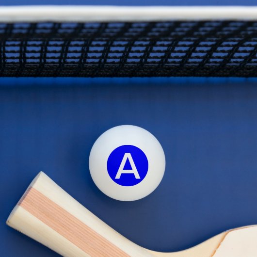 Balle De Ping Pong Couleur simple bleu uni (Tableau)