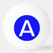 Balle De Ping Pong Couleur simple bleu uni (Dos)
