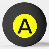 Balle De Ping Pong Couleur simple jaune uni (Devant)