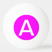 Balle De Ping Pong Couleur solide Magenta (Dos)