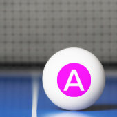 Balle De Ping Pong Couleur solide Magenta (Filet)