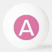 Balle De Ping Pong Couleur solide rose (Devant)