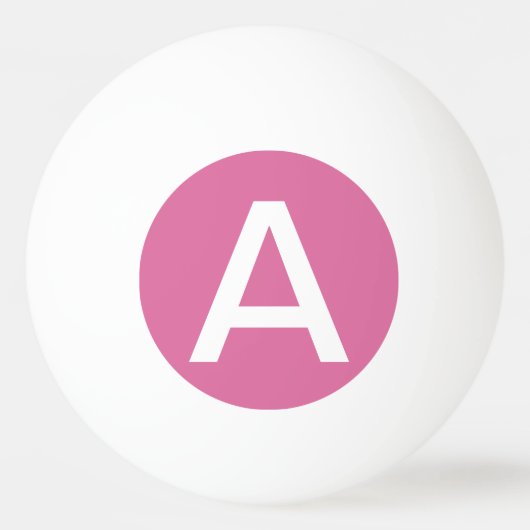 Balle De Ping Pong Couleur solide rose (Dos)