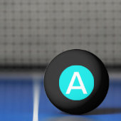 Balle De Ping Pong Couleur solide turquoise (Filet)