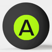 Balle De Ping Pong Couleur solide vert fluorescent (Dos)