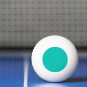Balle De Ping Pong Couleur Uni: Turquoise (Filet)
