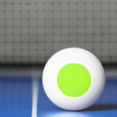 Balle De Ping Pong couleur vert jaune (Filet)