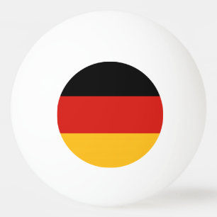 BALLE DE PING PONG COULEURS ALLEMANDES DE DRAPEAU