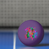 Balle De Ping Pong Couleurs folles (Filet)