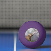 Balle De Ping Pong Coupe et fleurs de loup gris mignonne pour bébé (Filet)